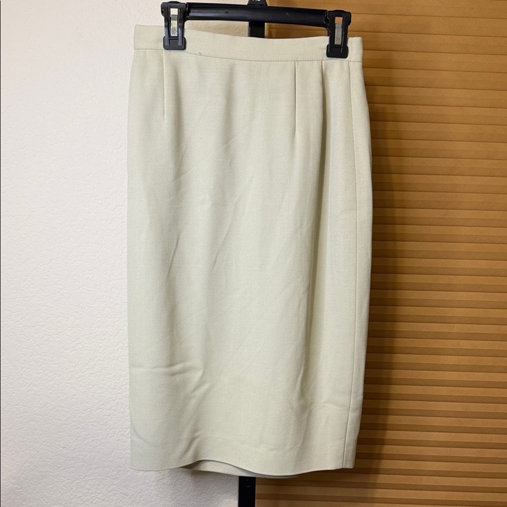 Giorgio Armani Light Cream Pencil Skirt